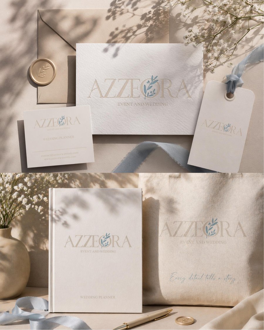 Papeterie et goodies de marque Azzeora Wedding Planner